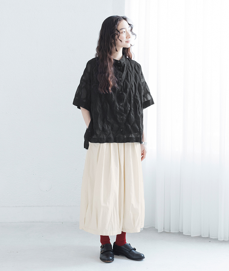 D*g*y（ディージーワイ）の【別注】ドットシアーシャツ(ブラック)のコーディネート