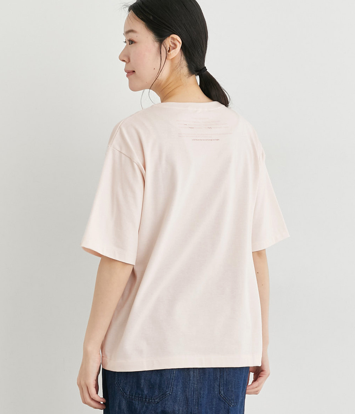 花言葉ロゴTシャツ(ピンク-ONESIZE)