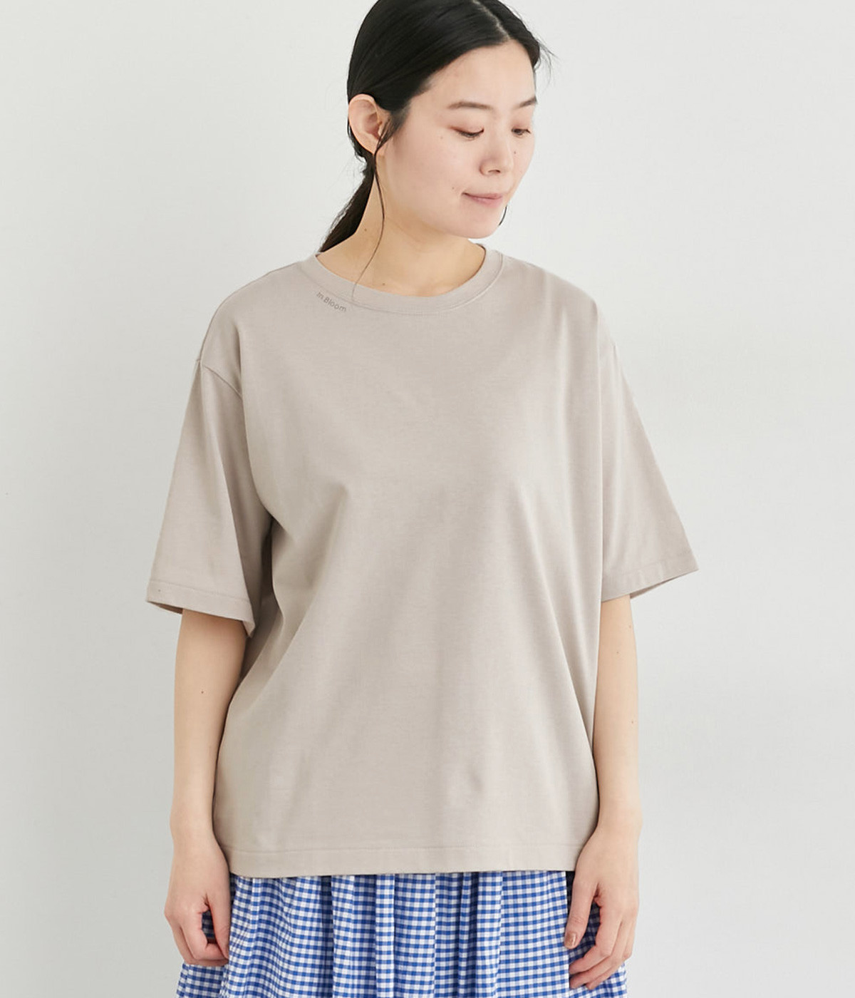 花言葉ロゴTシャツ(ベージュ-ONESIZE)