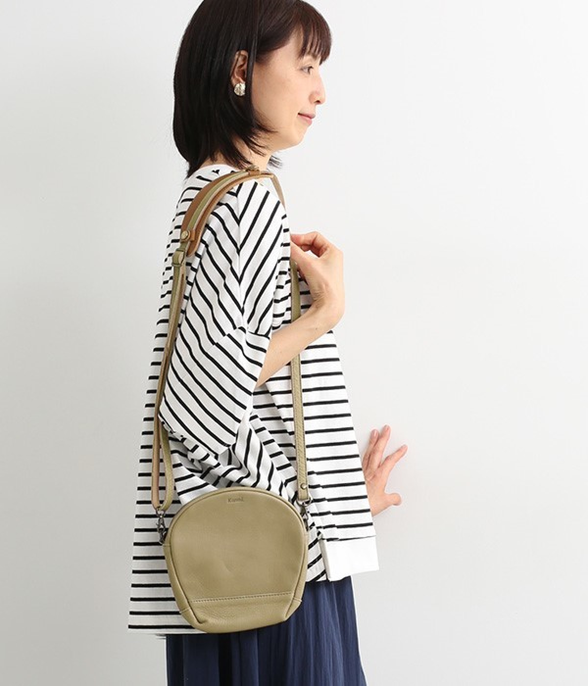 フカフカ　ミニシェルポシェット(マウスグレー-ONESIZE)
