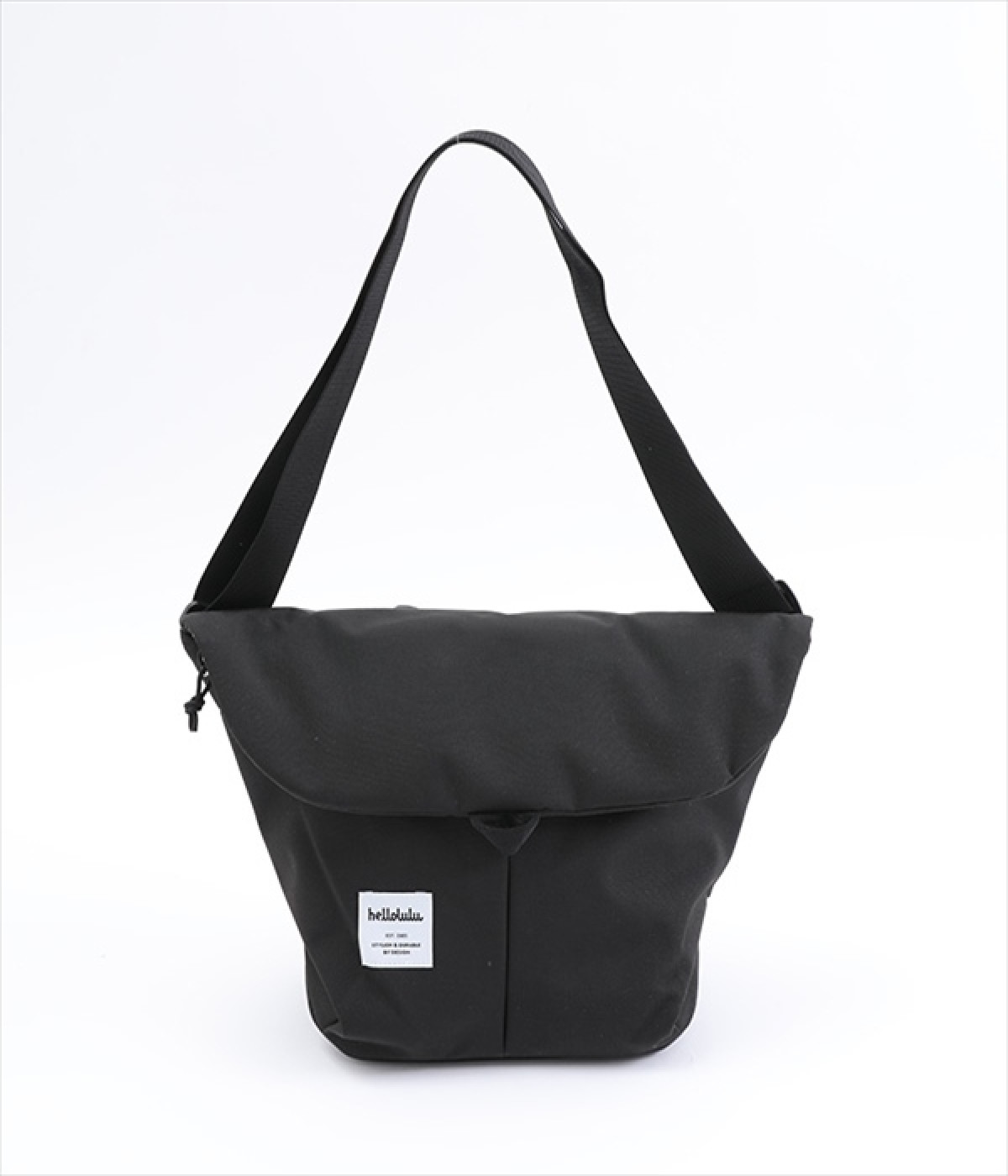 KASEN　撥水加工オールデイショルダーバッグ(フラットブラック-ONESIZE)