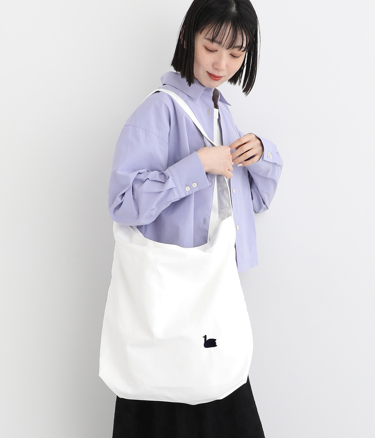 klud ツイルショルダートート L(オフホワイト-ONESIZE)