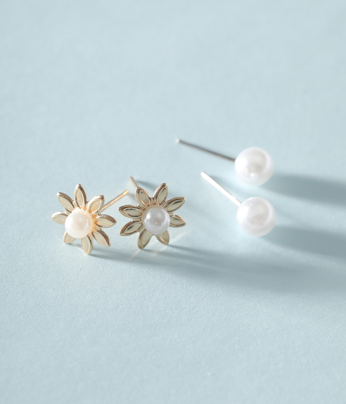 petite motif セットピアス(パール-ONESIZE)